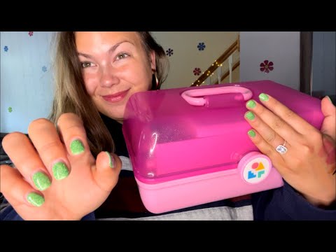 ASMR| Filling My Caboodle with Makeup 💄✨
