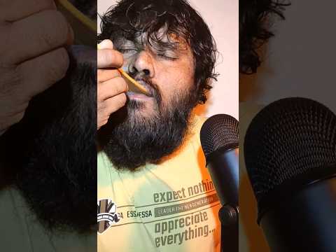 ASMR Eating Your Face With Wooden Spoon #shorts