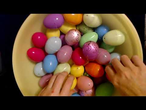 ASMR | Easter Egg Rummaging (Some Thunder)