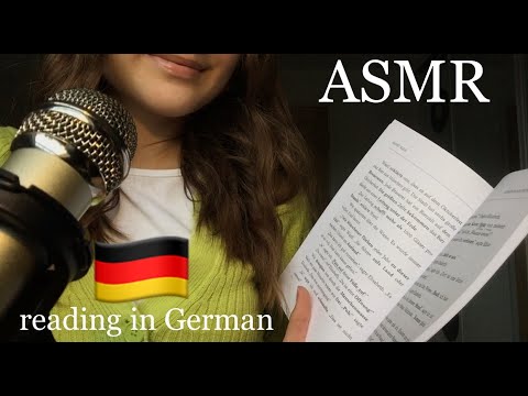 ASMR reading in German 📖 🇩🇪