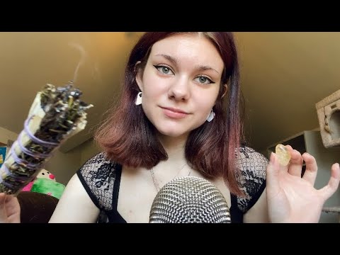 ASMR | Cleansing Your Energy w/ Smoke & Crystals 🌟 (Visual Triggers)
