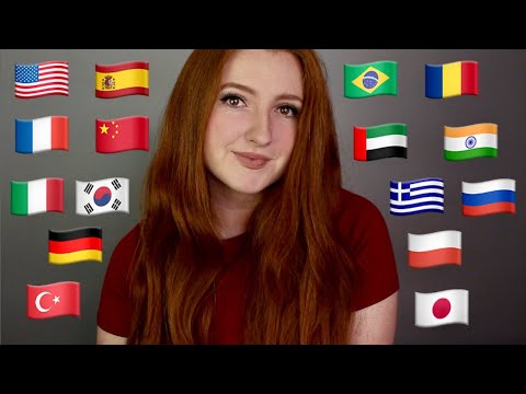 ASMR Whispers in 16 Different Languages (French, Portuguese, Korean, German, Russian, Arabic...)