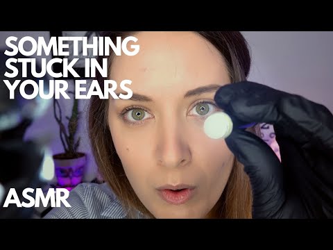ASMR | There's something stuck in your ears | Soft spoken | Medical roleplay |  French accent