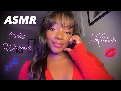 ASMR | Kisses & Clicky Whispers 💋🤍 (For Sleep & Relaxation 💤)