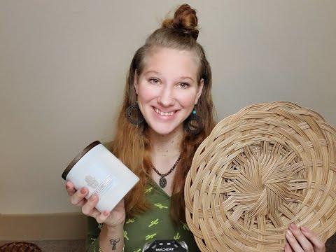 ASMR-Tapping on Baskets & Glass (NO TALKING)