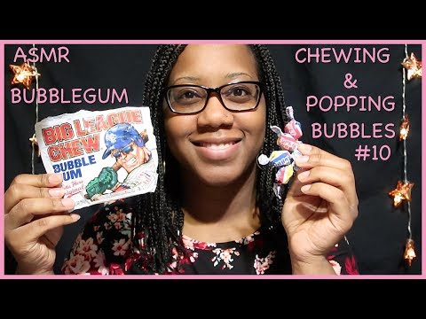 ASMR | BUBBLES GUM | CHEWING | BLOWING POPPING BUBBLES #10
