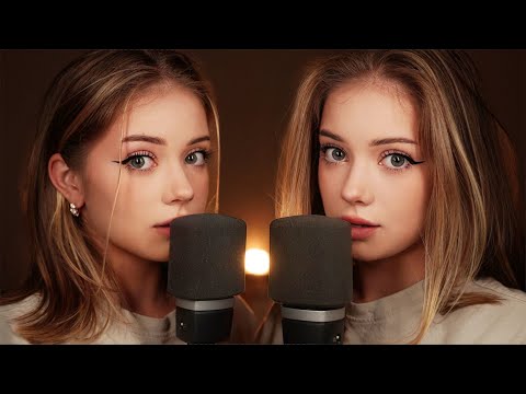 ASMR 🥰 UNINTELLIGIBLE WHISPERING FROM THE TWINS