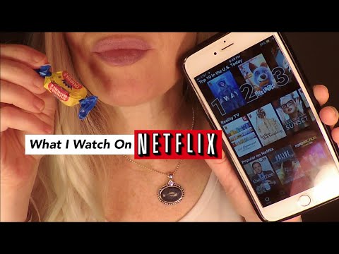 ASMR Gum Chewing What I Watch On Netflix | Close Tingly Whisper