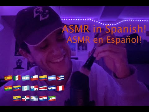 trying ASMR in Spanish | ASMR en Español | 20 cosas sobre mi :)
