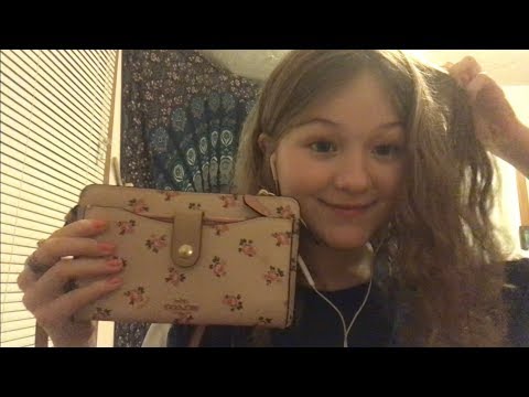 ASMR new purse/lmao what’s in my purse because i’m now a Beauty Guru/ tapping