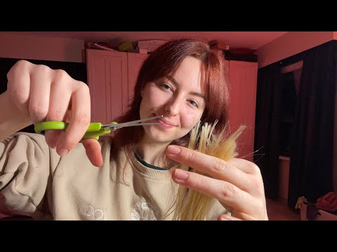 Asmr || Giving myself and you a haircut 💇‍♀️ ✂️ BEST HAIR CUTTING SOUNDS