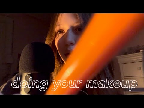 ASMR quickly doing your makeup!!