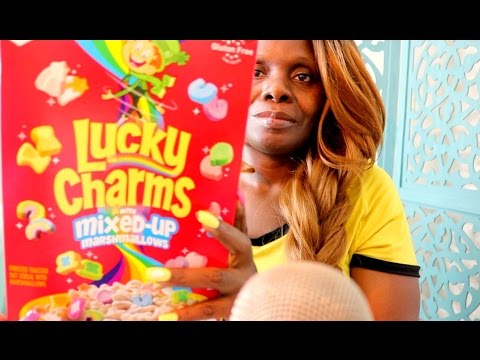 Cereal ASMR Eating Sounds/Lucky Charms