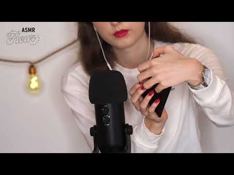 asmr tapping on leather sunglasses case 😎😎😎