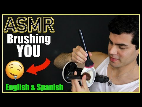 ASMR - Ear Brushing To Tingle You! (Male Whisper, Español Susurro, Relaxation & Sleep)