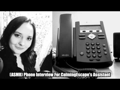 [ASMR] Phone Interview For CalmingEscape's Assistant