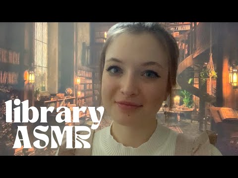 Library ASMR | Writing, Page Flipping, Tapping