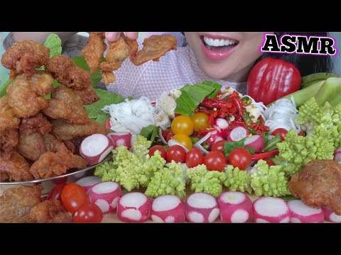 ASMR BEST CRUNCH *MY NEW CHICKEN SKIN  IS HERE (EATING SOUND) LIGHT WHISPERS | SAS-ASMR