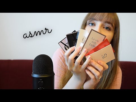 ASMR │Trying out perfume samples│Spraying sounds