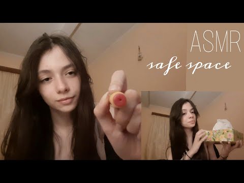 providing you a safe space ASMR (for loneliness, physical pain, for when you're anxious or stressed)