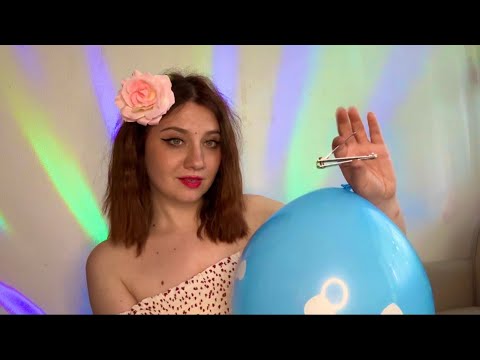 ASMR | Balloon Popping With Nail Clippers | Balloon Bursting ♥️