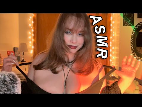 ASMR - Shirt Scratching and Pulling w/ Ear Licking Sounds