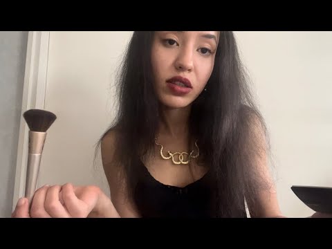 ASMR - Mean Step Sis Does Your Makeup (but actually she’s not that mean)