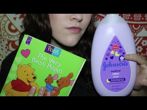 ASMR Mommy Helps You Fall Asleep * Personal Attention - Reading - Lotion Sounds*