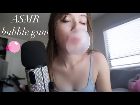 ASMR bubble gum sounds 🫧🩷