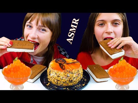 ASMR MOUSSE CAKE + ICE CREAM SANDWICHES & POOPPING BOBA | LiLiBu ASMR