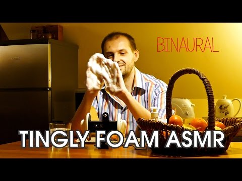 Making The Tingles ASMR Foam / Pure Binaural 3D Relaxing Sounds