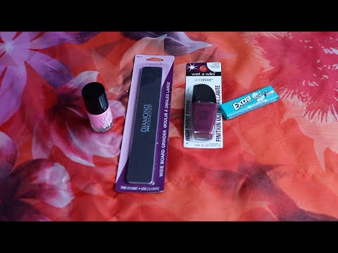 WET & WILD PAINTING MY NAILS ASMR CHEWING GUM SOUNDS