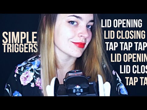 ASMR Simple Triggers! Lush and Slime Lid Capping, Tapping and Ear Cupping [No talking] [Binaural]