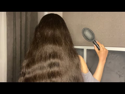 Brushing My Hair With Wet Mouth Sounds #asmr