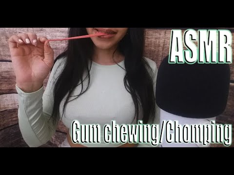 {ASMR} Gum chewing and chomping