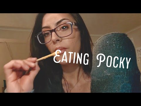 ASMR Trying Mango Pocky | Mouth Sounds + Crunchy