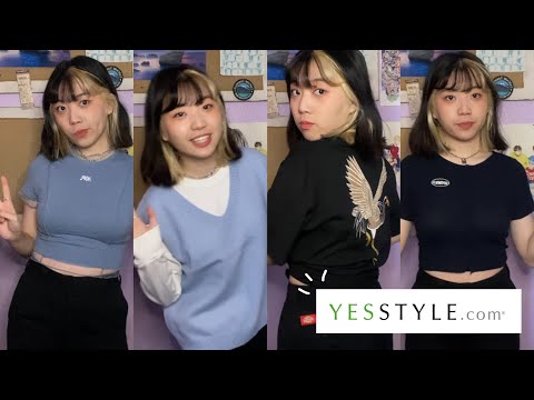 ASMR YesStyle Try-On Haul | Tapping, Fabric Sounds