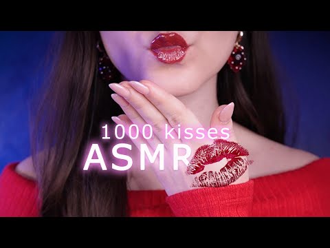 ASMR 1000 Kisses For 1000 Subscribers 💖 Mouth Sounds, Layered Sounds