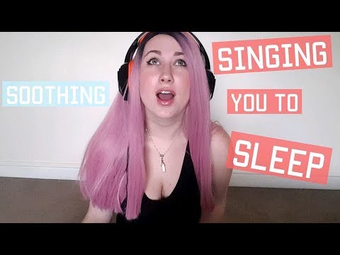♫Singing You to Sleep❤ With Soothing Background Waves♫