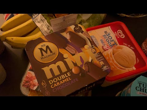 ASMR grocery haul from Sainsbury’s | ready meals & ice cream for a lazy weekend | soft spoken