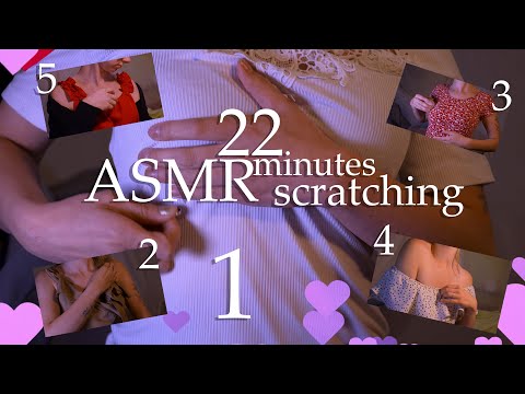 ASMR Scratching Special 5 Tops and Different Styles with New Footage 🎧