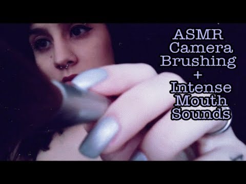 ASMR 🎙️ - ✓ Camera Brushing + ✓Mouth Sounds ☘️☘️💤💤
