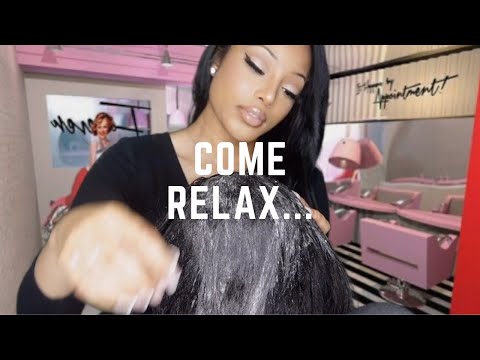 ASMR Relaxing Hair Wash and Scalp massage