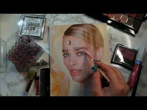 ASMR Applying Makeup to Magazines | Whispered