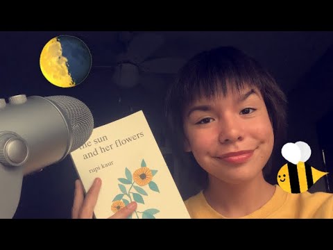 ASMR reading the sun and her flowers💛🌞