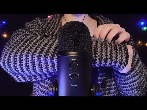 ASMR - Skin & Shirt Scratching + Microphone Rubbing [No Talking]
