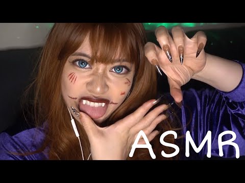 【ASMR】Spooky Spit Painting You