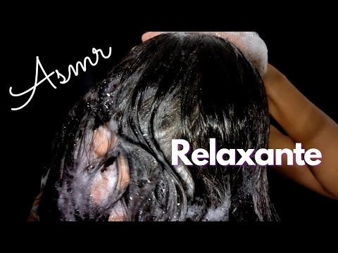 SHAMPOO RELAXANTE: Massagem na cabeça ASMR HAIR (No talking)