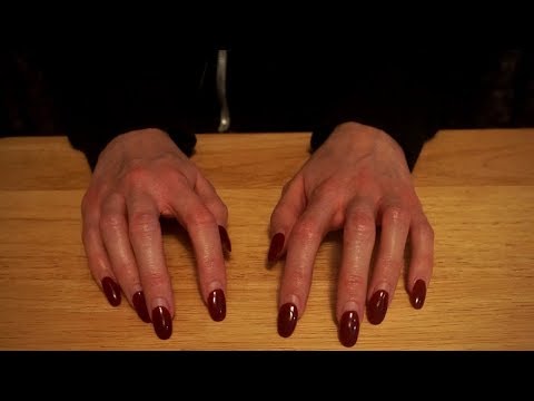 ASMR Deep Scratching on Wood Table [With Some Tapping]
