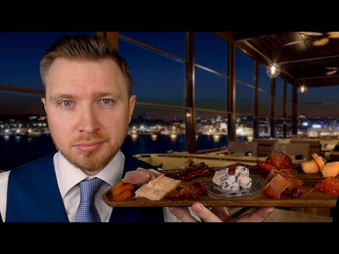 ASMR - Luxury Tasting Roleplay (City-View Skyscape)
